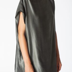 TOME Sleeveless T-Shirt 100% BEMBERG Gray/Cyclamen/Powder Pink