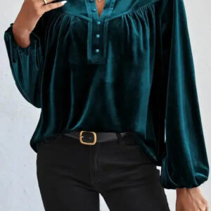 Skobeloff Beaded Velvet Blouse
