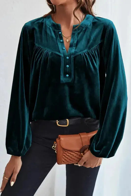 Skobeloff Beaded Velvet Blouse - Image 4