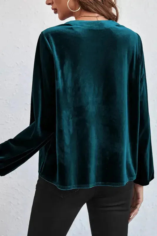 Skobeloff Beaded Velvet Blouse - Image 2